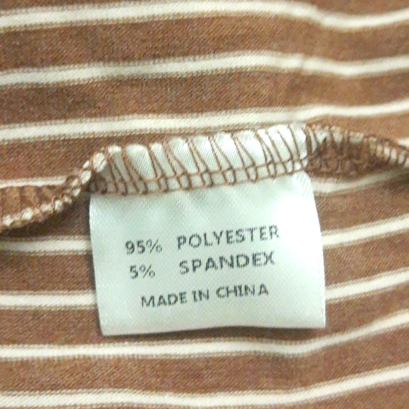 Custom Listing for @alias_grayc Pocket Tee Dress, XL Brown White NEW - Picture 4 of 9